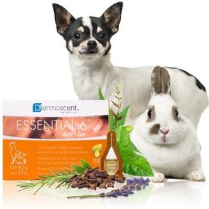 Dermoscent Essential 6 Spot-On - Verlichting van jeukende huid bij honden - Verlichting van roos en allergie met vitamine E-olie - 0,6ml