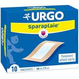 Urgo Sparaplaie verband, zelfklevend, steriel, 10 x 7 cm, 10 stuks