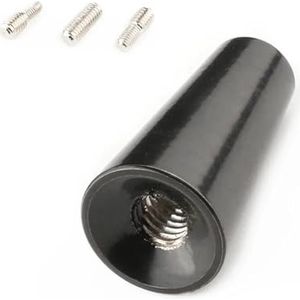 Audio- & videoantennes voor auto Universele auto-antenne voor dakmontage, kort, 1,2 inch, aluminiumlegering, vervangende accessoires Auto-antenne(1 pc)