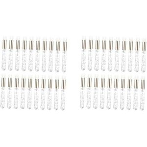 2 set 20 Stuks Lash Shampoo Borstels Cosmetische Lash Cleaner Peel Off Remover Tool Zilver, Zilver Goud