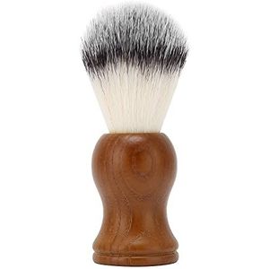 Scheerkwast, lichtgewicht haarscheerkwast Composiethout voor salons Thuis en op reis om de baard te verzachten en snel schoon te maken voor het vasthouden en verdelen van schuim