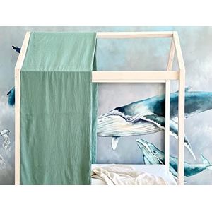KraftKids Bedbaldakijn dubbele crêpe groen jade