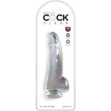 KING COCK CLEAR - DILDO WITH TESTICLES 15.2 CM TRANSPARENT