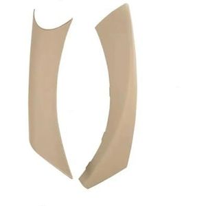 Deurgrepen binne E90 Deurgreephoes voor BMW 3 Serie E90 E91 316 318 320 325 328 2005 2006 2007 2008 2009 2010 2011 2012 Deurgreepset(Beige Left)