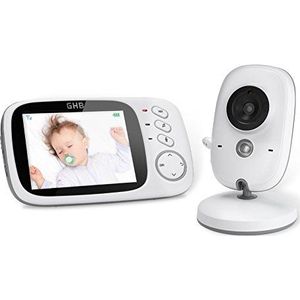 GHB - Babyfooncamera - 3,2 Inch - LCD-Kleur - Bidirectionele Communicatie