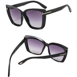 Vierkante Zonnebril Vrouwen 2023 Vintage Oversize T Dames Zonnebril Zwart Gradiënt Vrouwelijke Bril Heren (Kleur : Other, Size : Black)