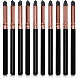 UorPoto Eyeliner Smudge Brush Potlood Stick Set, 10 Stks Professionele Spons Blending Make-up Tool voor Oogschaduw en Wenkbrauw Herbruikbare Applicator
