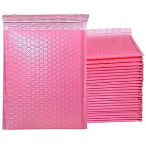 Bellenmailers Bubble Wrap 50 stuks roze bubbelenveloppen for verzendzakken Gewatteerde enveloppen for verpakking Seal Mailing Cadeauvulling Paarse en roze zwarte verpakking (Color : Pink, Size : 15*