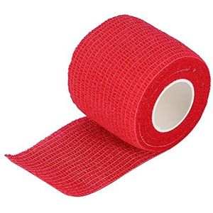 5 Kleuren Sport Tape, Tapes, Zelfklevende Tape Zelf Grip Roll Elastische Bandage Grip Grip Tube Sterke Sport Tape voor Polsverstuikingen Zwelling Zelfklevende Tape Rollen(Rood)