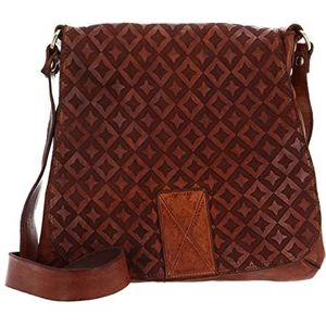 CAMPOMAGGI Crossbody Bag with Flap Cognac