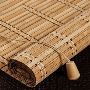 Rolgordijn van natuurlijk bamboe, verduisterend bamboegordijn, voor buiten, Romeins rolgordijn, 75% zonwerend, privacybescherming, ademend, milieuvriendelijk, personaliseerbaar, 120 x 240 cm (b x h)
