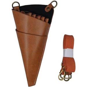 PXAMORTEL Kapperstas Mode Persoonlijkheid 5 Zakken Driehoek Haar Schaar Tas Kappers Houder Tas Kappers Salon Tas Heuptas Kappers Tas(Orange)