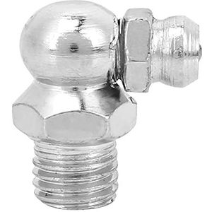 Premium Stalen Vetnippelfittingen - 10 Stks Metaalvervangende Vetpistoolmondstuk, Roestbestendig voor Automotive, Motorfiets, Industriële Toepassingen (M6 90)