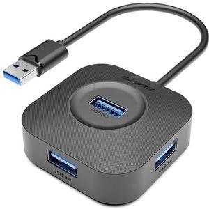 BENFEI USB 3.0 Hub, 4 Ports USB A Splitter Ultra Compact voor Muis, Toetsenbord, Flash Drive, U Disk, Printer Compatibel met Laptop, Desktop PC, Xbox, PS5, en nog veel meer