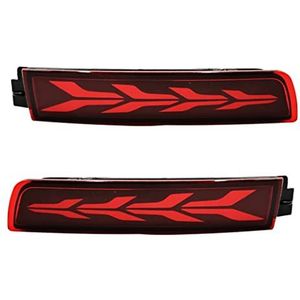 ledachterlichten 1 Paar Auto LED Achterbumper Licht Voor Nissan Voor Kicks Voor Sentra Voor Juke Voor Murano Voor Quest Voor Terra Voor Infiniti ESQ QX FX Achterlicht LED(Red Cover)