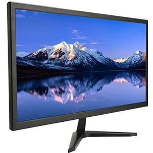 Computermonitor, HD VGA-invoer 5 Ms Responstijd 23,8 Inch Desktopmonitor 100-240V 16:9 1920x1080 voor Thuis (EU-stekker)