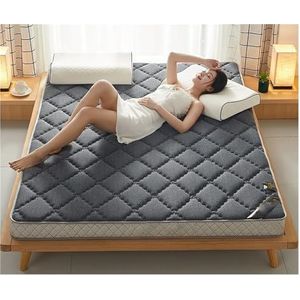 Kingsize Matrastopper, Latex Traagschuimmatras, Studentenslaapzaalmatras, Enkele Dubbele Matras, Huishoudelijke Tatami-matras (Color : Gray, Size : 180 * 220CM*6CM)