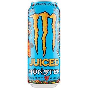 Monster Energy Juiced Mango Loco energiedrankmix van exotische sappen 500 ml alcoholvrije drank verfrissende drank sportdrank