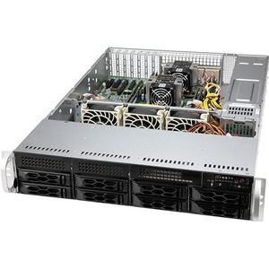 Supermicro - SCLA25TQC R609LP - Systeemkast - Zwart - Rackmount 2U, 650 Watt Voeding, Ondersteunt ATX/Extended ATX