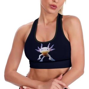 Axolotls Tanktop voor dames, sportbeha, yoga, workout, vest, atletische bh's