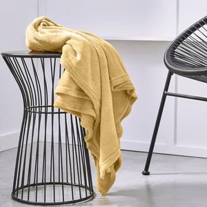 TODAY Essential pluizige deken, geel, 180 x 220 cm