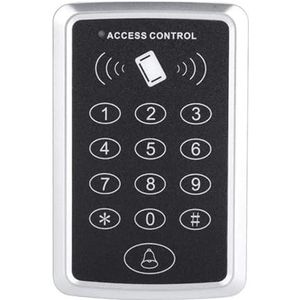 Toegangscontrolekit, Waterdichte 125KHz RFID Toegangscontrole Toetsenbord Outdoor Regendichte Hoes EM Kaartlezer 10 stks Keyfobs for Deur Toegangscontrole systeem(Access control)