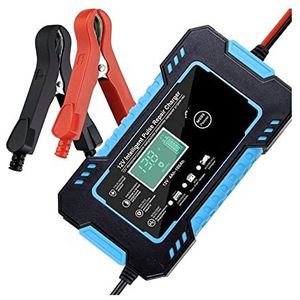 Autolader, 1 2v6a Smart Pulse Repair Charger Suv Motorfiets oplader LED Scherm