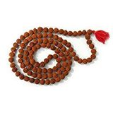 Rudraksha Japa Mala 108 + 1 parels, beste kwaliteit gebedskralen