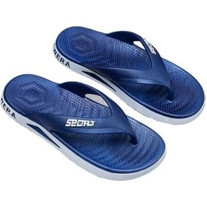 Sandalen, Heren Casual Slippers - Lichtgewicht Strandsandalen Dames pantoffels(Blue,46 EU)