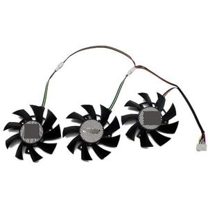 3 stuks 75mm FD8015U12D RX 5700 5700XT GPU-koeler voor ASUS voor GTX 1660Ti 1660 Super RX5700 XT TUF X3 OC grafische kaartkoelventilator
