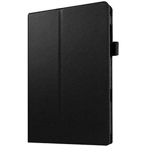 Case Compatibel met Samsung Galaxy Tab E 9.6 SM-T560 SM-T561 Tablet Funda Slim Stand PU lederen hoes (Color : Black)