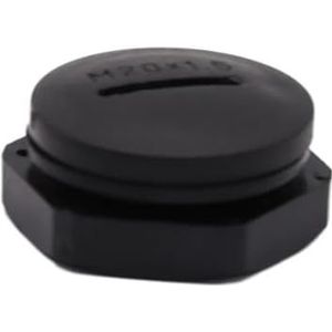 10 Stuks M12-M71 Plastic Plug Waterdichte Nylon Draad Gat Plug M20 * 1.5 Gat Cap Afdichting Cover met Rubber(Svart,M71(PG63))