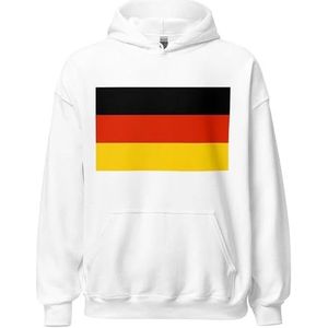 Pixelforma Duitsland Vlag Hoodie, Wit, XS