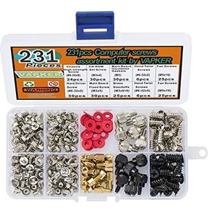 VAPKER Set van 231 stuks: set met afstandhouders voor pc-computerschroeven