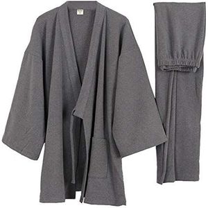 Een Japans merk kimono-katoenen hanfu-pyjama-pak voor heren in oversized taoïstische kleding Zen, Color4., XL