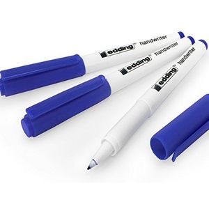 Edding Handwriter Handschrift Pen - Blauwe Inkt - 0.6mm - Pack van 3