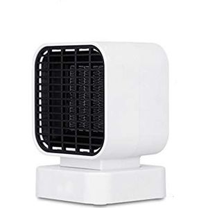 Draagbare verticale kachel 500W 3 seconden snelle elektrische verwarmingsventilator Mini draagbare kachel PTC keramische kachel winter huishoudelijke binnenverwarmer camping,White