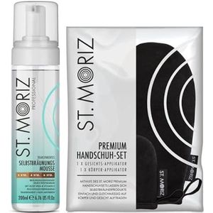 St. Moriz Professionele mousse + premium applicatorset (transparant)