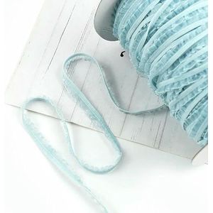 45 meter 6 mm elastische banden geplooide kantversiering ondergoed rubberen band kleding bh-band stretch lint tape DIY naaiaccessoires-hemelsblauw 11-6 mm