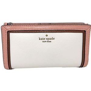 Kate Spade New York Braylon Patterson Drive Leather ID Bifold Wallet in Optic White Multicolor, Medium