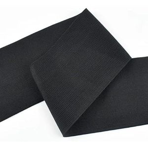 1M 10-50cm zachte huid elastische band voor naaien broek riem ondergoed rubber pols taille lente tapes DIY kledingstuk accessoires-zwart-25cm-1meter
