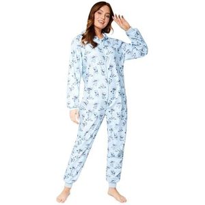 Disney - Stitch - Fleece Onesie - Blauw - Dames Nachtkleding