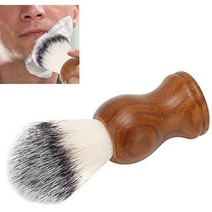 Haarscheerkwast, comfortabele zachte scheerkwast voor het verzachten van de baard en snel schoon te maken voor het vasthouden en verdelen van schuim voor salons, huizen en reizen