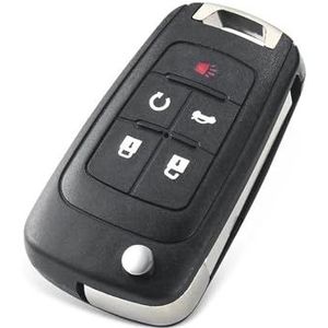 Sleutelbehuizing accessoires Flip Folding Car Key Case Shell Voor VAUXHALL Voor OPEL Voor Insignia Voor Astra J Voor Mokka Voor Adam Voor Cascade Voor Karl Voor Zafira C(5 Buttons)