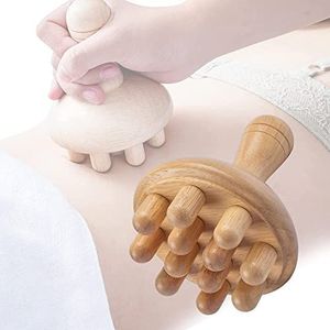 Wuronsa Paddestoel Massager Houttherapie Colombiaanse Hout Tool