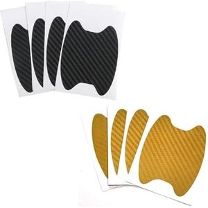 Autodeursticker Handvat Anti-krasbestendige Hoes Koolstofvezel Bescherm Auto's Film Styling Exterieur Autoaccessoires(Mixing-8pcs 3)
