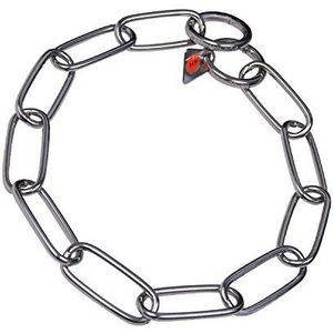 Sprenger kettinghalsband (licht) lange schakelketting met 2 ringen roestvrij staal 3 mm voor honden tot 50 kg (47 cm)