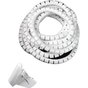 BPABDEITR Kabelwikkelhoes met spiraal, 10 meter, veelkleurig, 8-22 mm(White,10mm x 10 Meter)