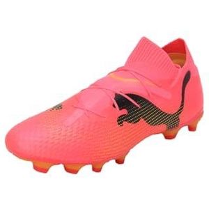 PUMA Future 7 Pro Fg/Ag voetbalschoen voor heren, Oranje Zwart, 42.5 EU