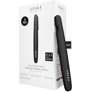GESKE Precision Trimmer | 4 in 1 | Haarverwijderaar | Tondeuse | Gezicht & lichaam | Mannen & Vrouwen | Verzorging | Hypoallergene, eenvoudig te verwisselen mesjes | Alle huidtypes